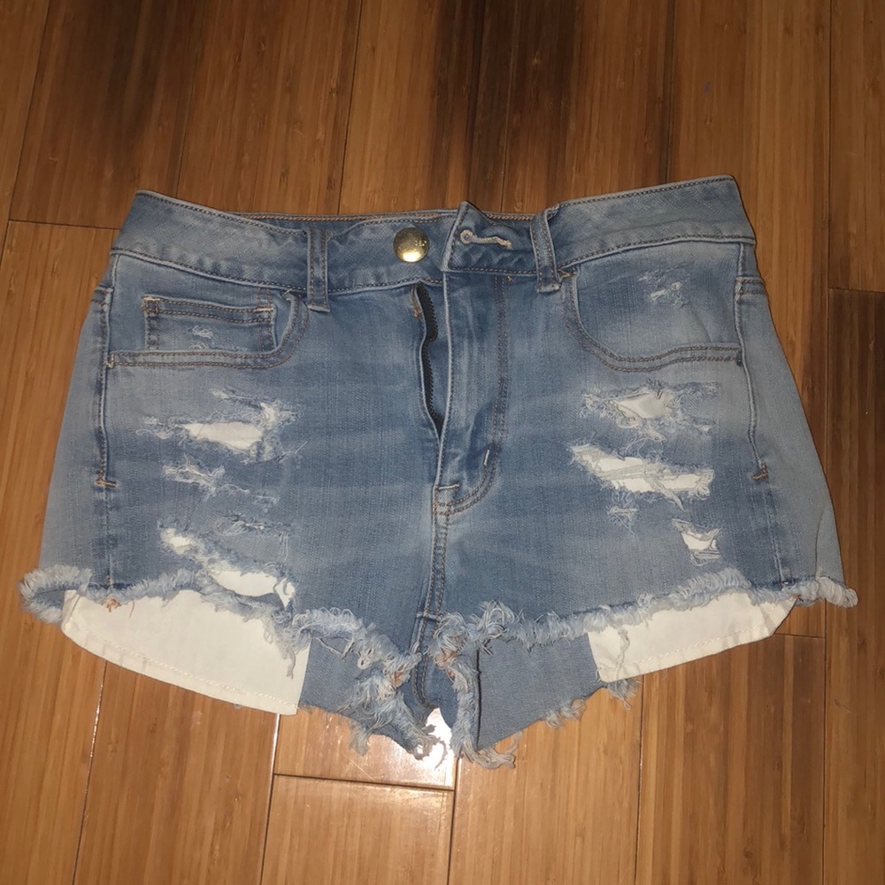 super stretchy jean shorts